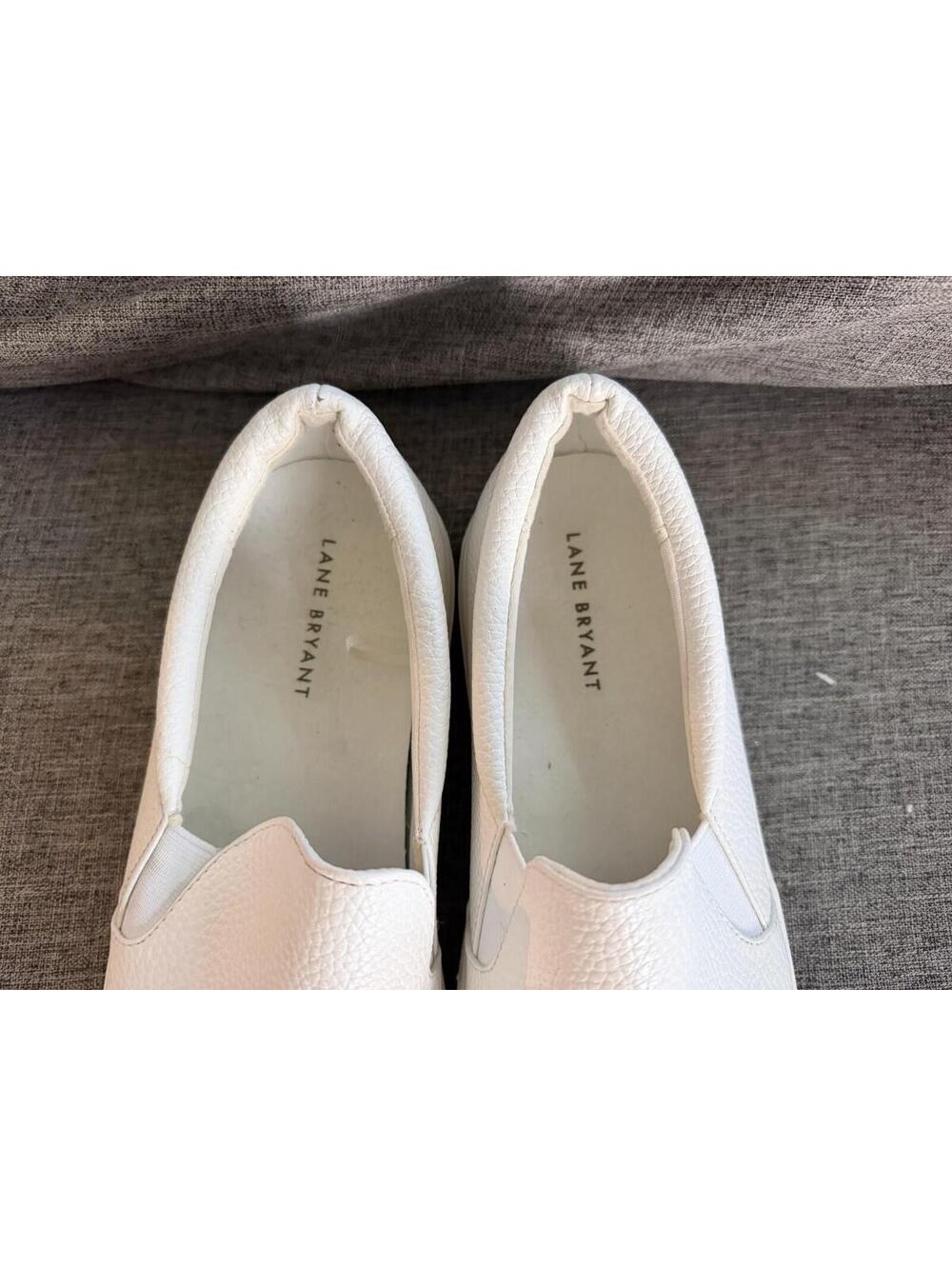 Lane Bryant Dream Cloud Slip On Platform Sneaker Womens 9W White Wide Width - Picture 11 of 11